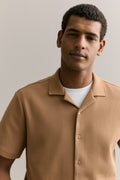 Regular Fit Cotton Blend Pique Shirt