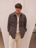 Cotton Twill Pocket Detail Jacket