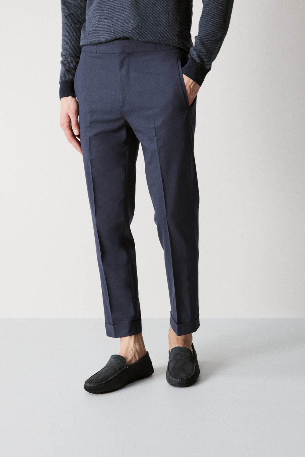 Stretch Wool Relaxed Pant