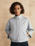 Garment Dyed Twill Crop Jacket
