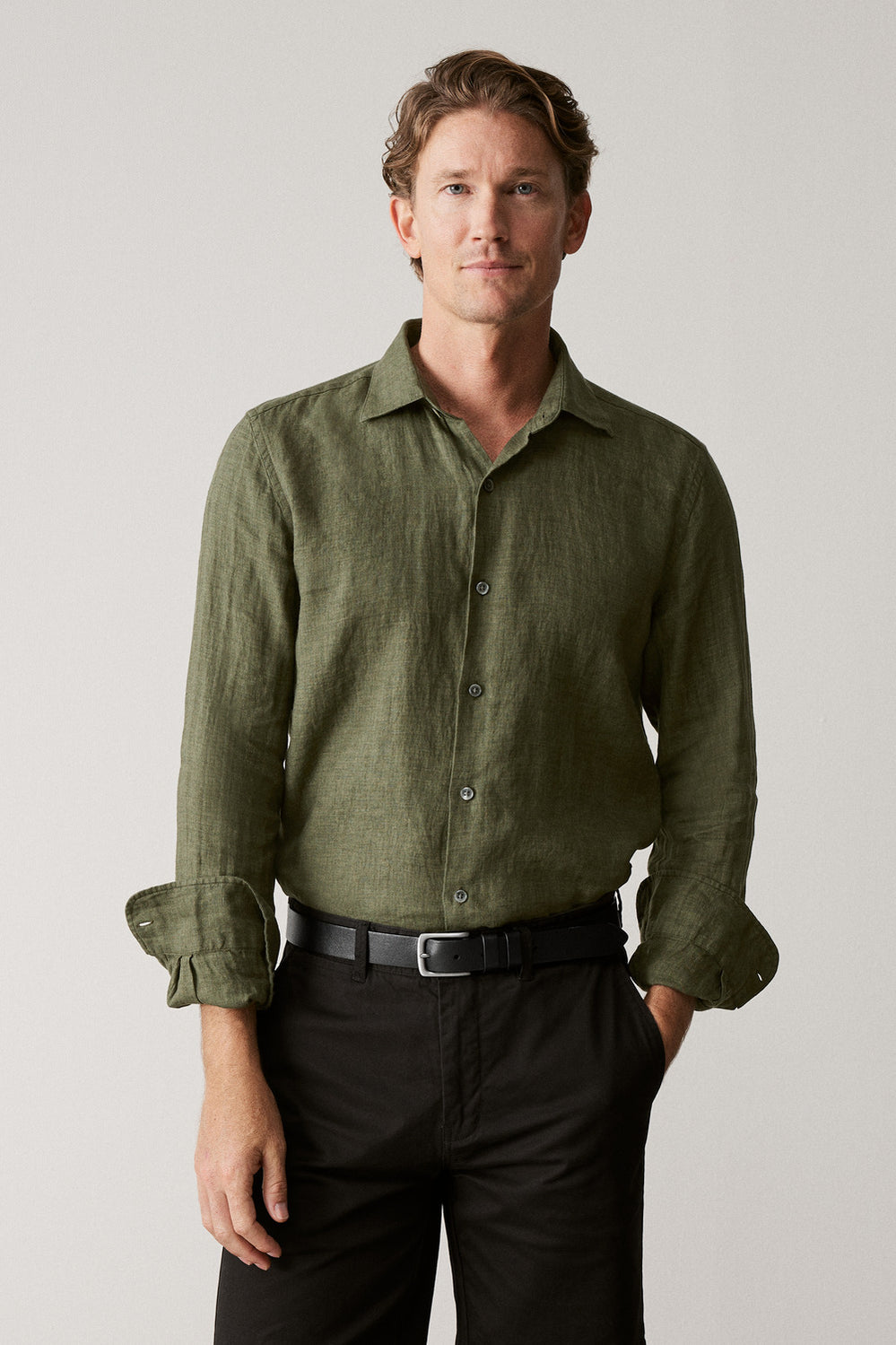 Tailored Fit Delave Linen Shirt