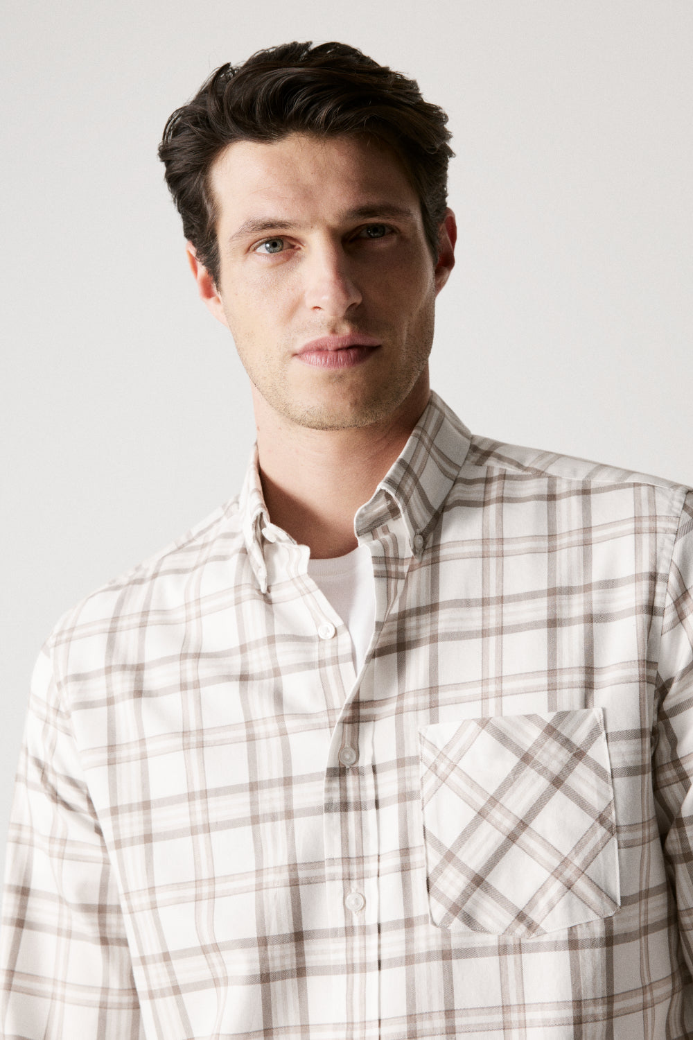 Regular Fit Twill Modern Check Shirt