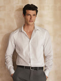 Tailored Fit Italian Cotton Ticking Stripe Shirt