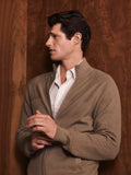 Cotton Wool Rib Detail Zip Through