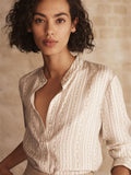 Silk Twill Chain Print Shirt