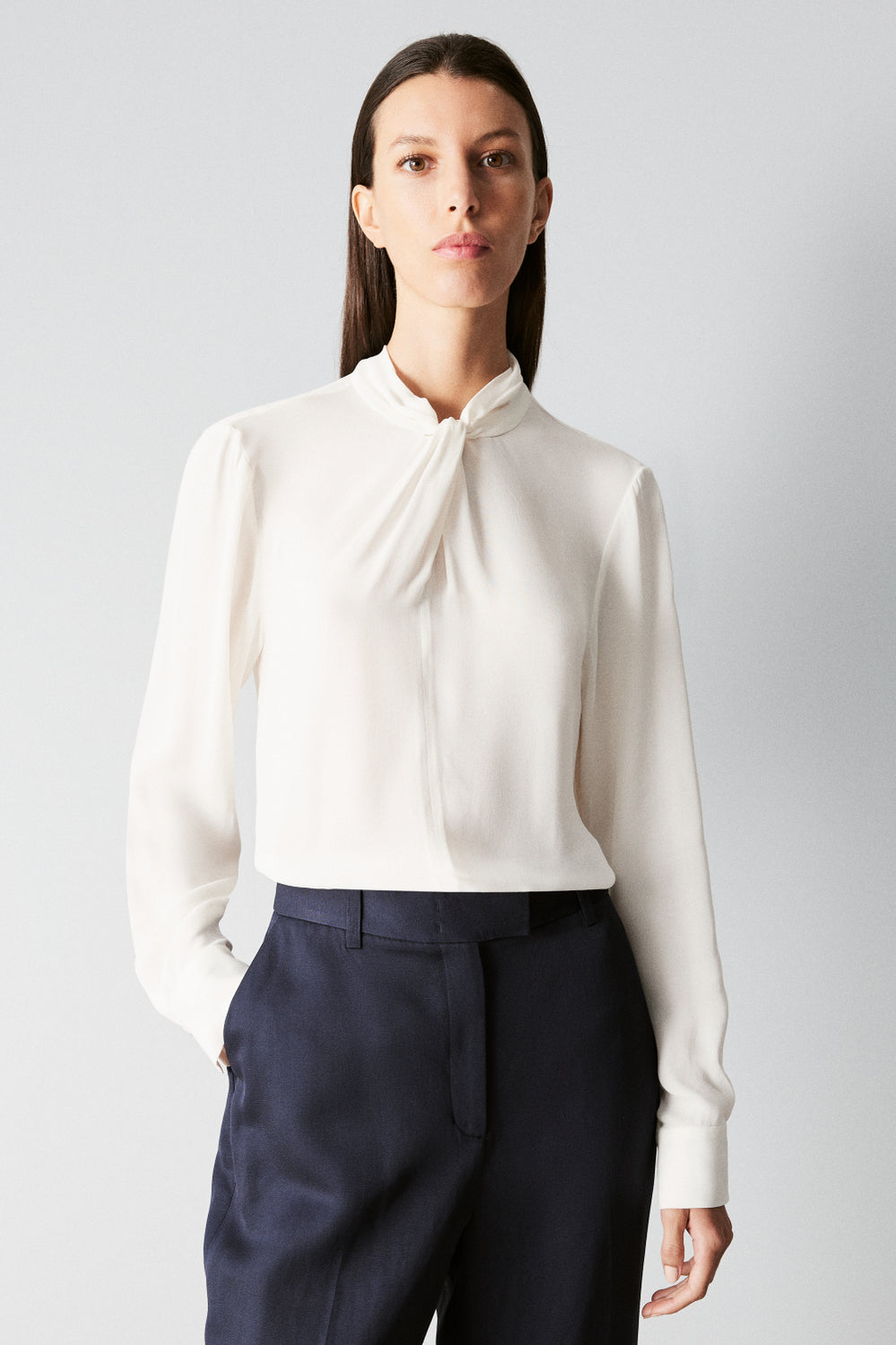 Crepe Twist Blouse
