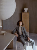 Cotton Wool Blend Pinstripe Ponte Pant