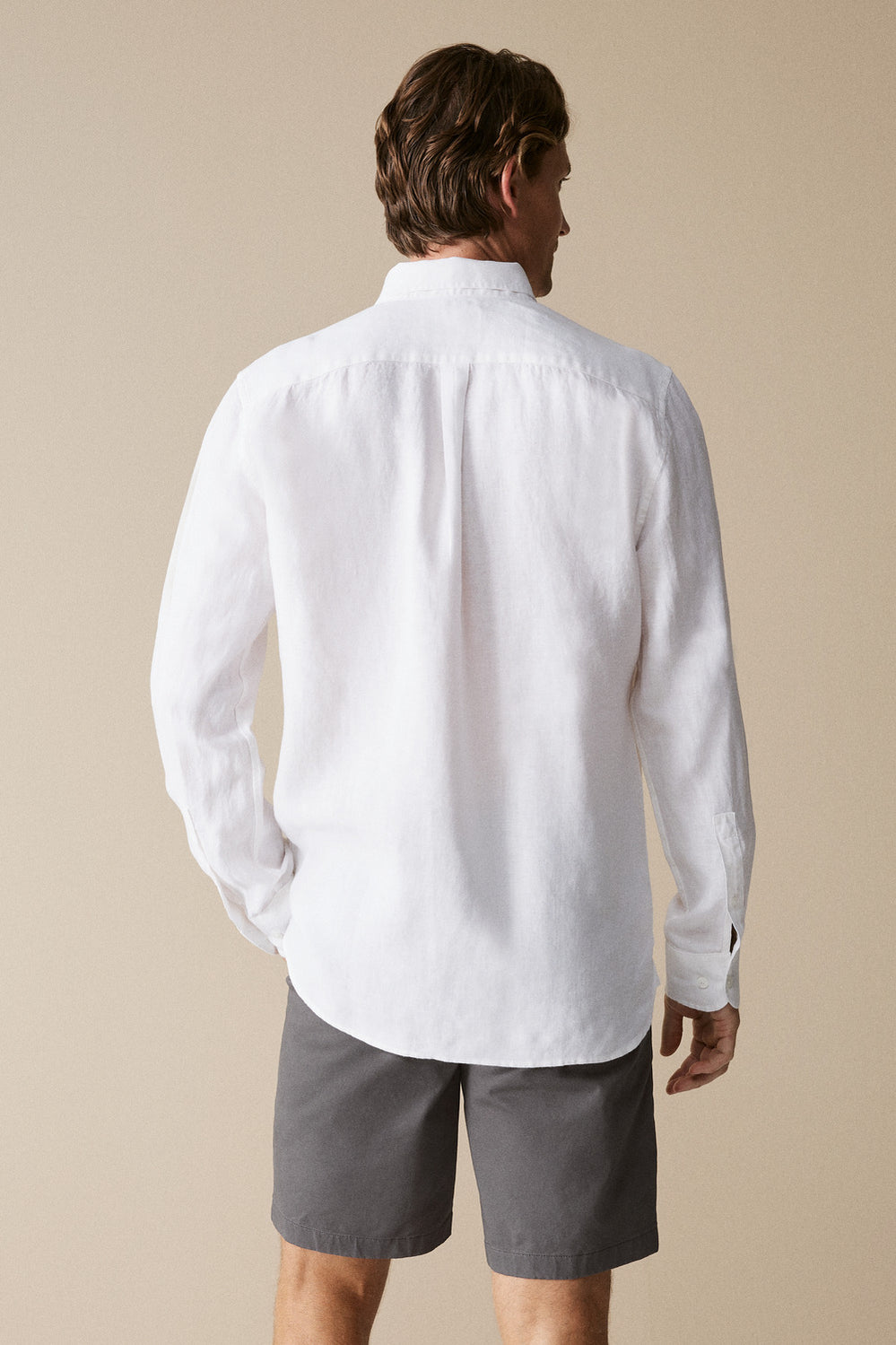 Regular Fit Linen Long Sleeve Shirt