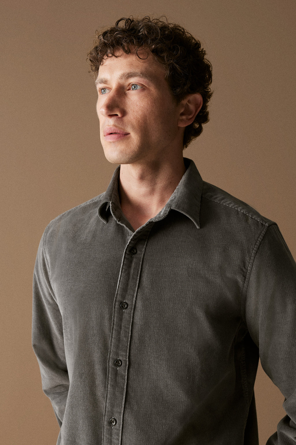 Regular Fit Cotton Cord Shirt