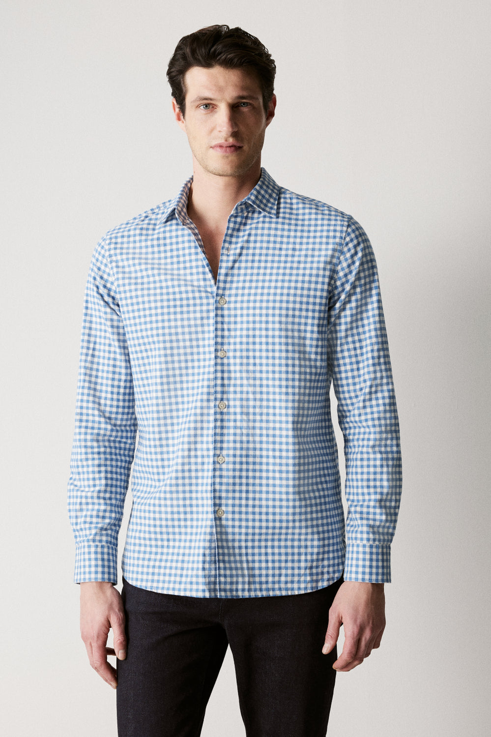 Regular Fit Brushed Cotton Gingham Shirt