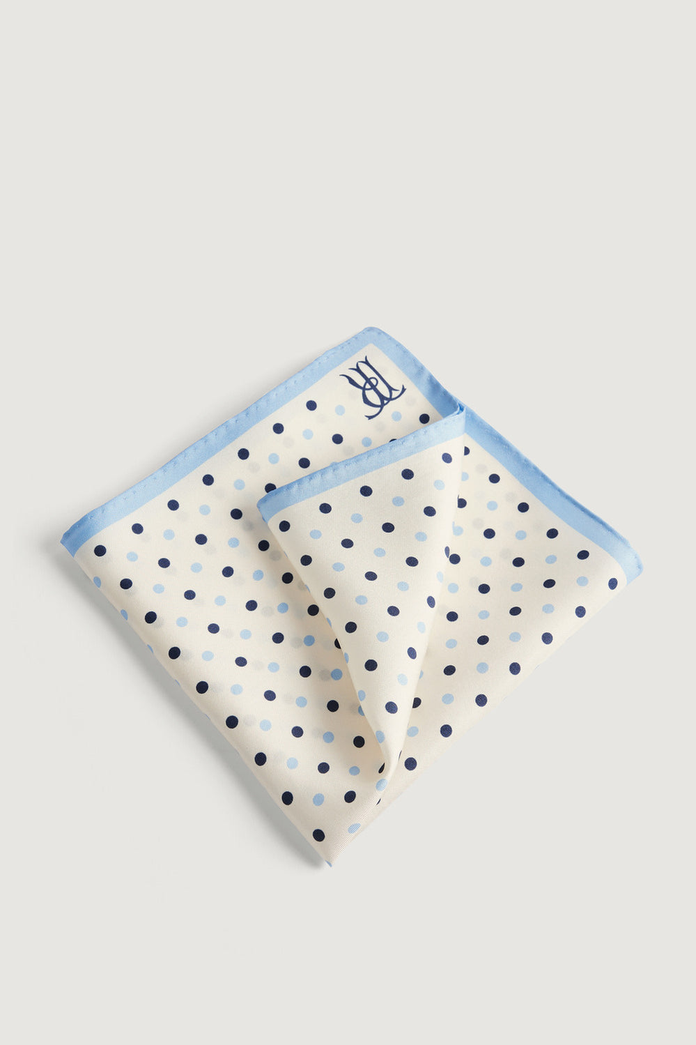Silk Twill Spot Print Pocket Square