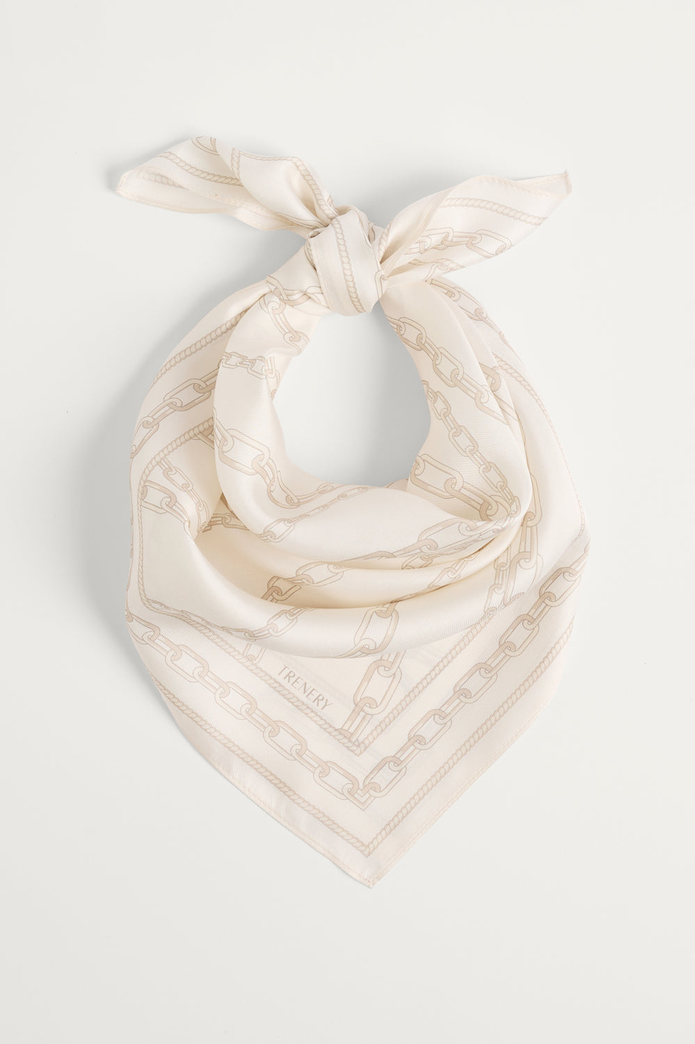 Silk Twill Chain Print Neckerchief