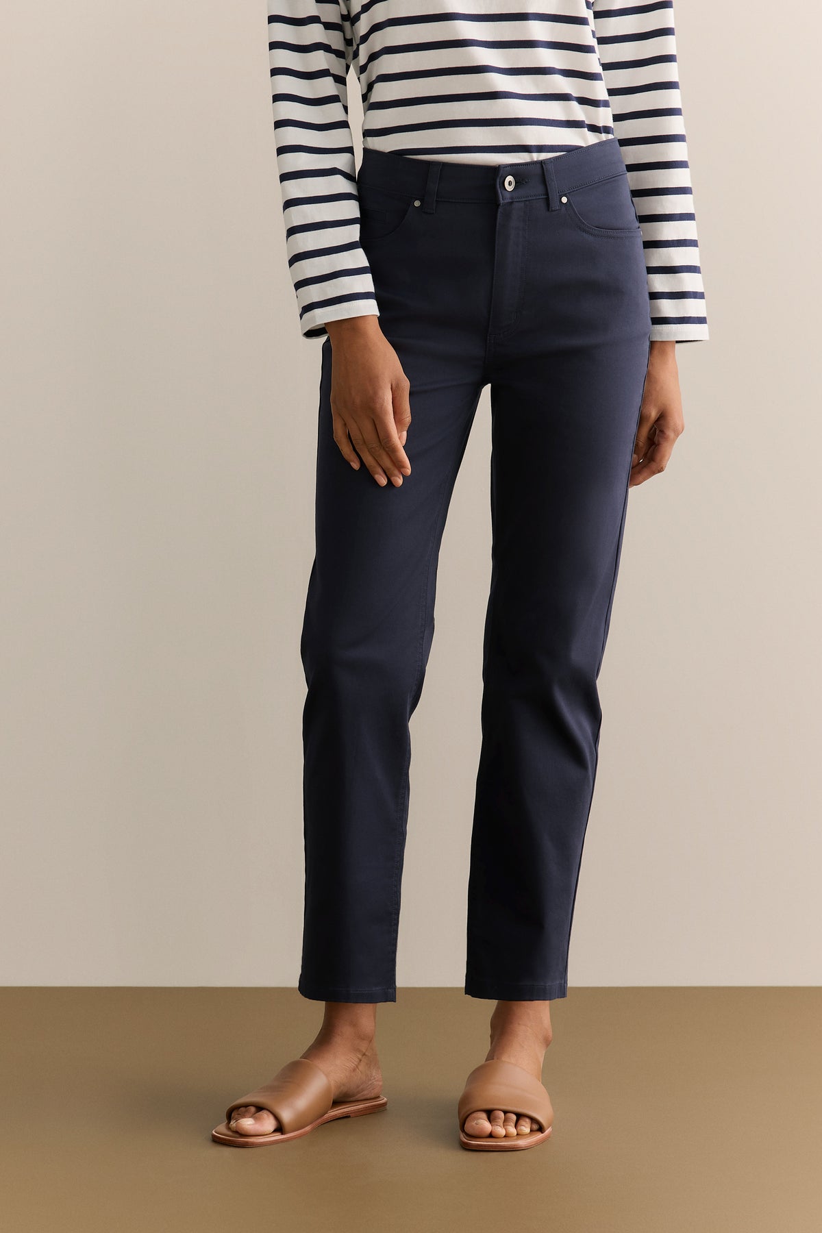 Sateen Modern Straight Leg Jean