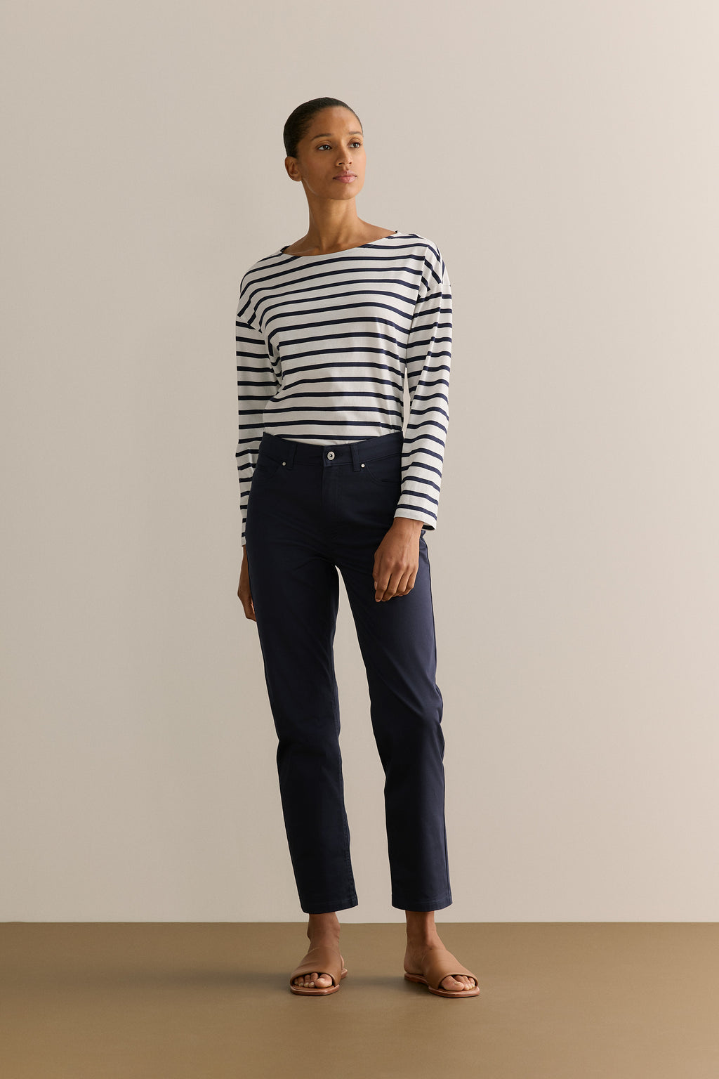 Sateen Modern Straight Leg Jean