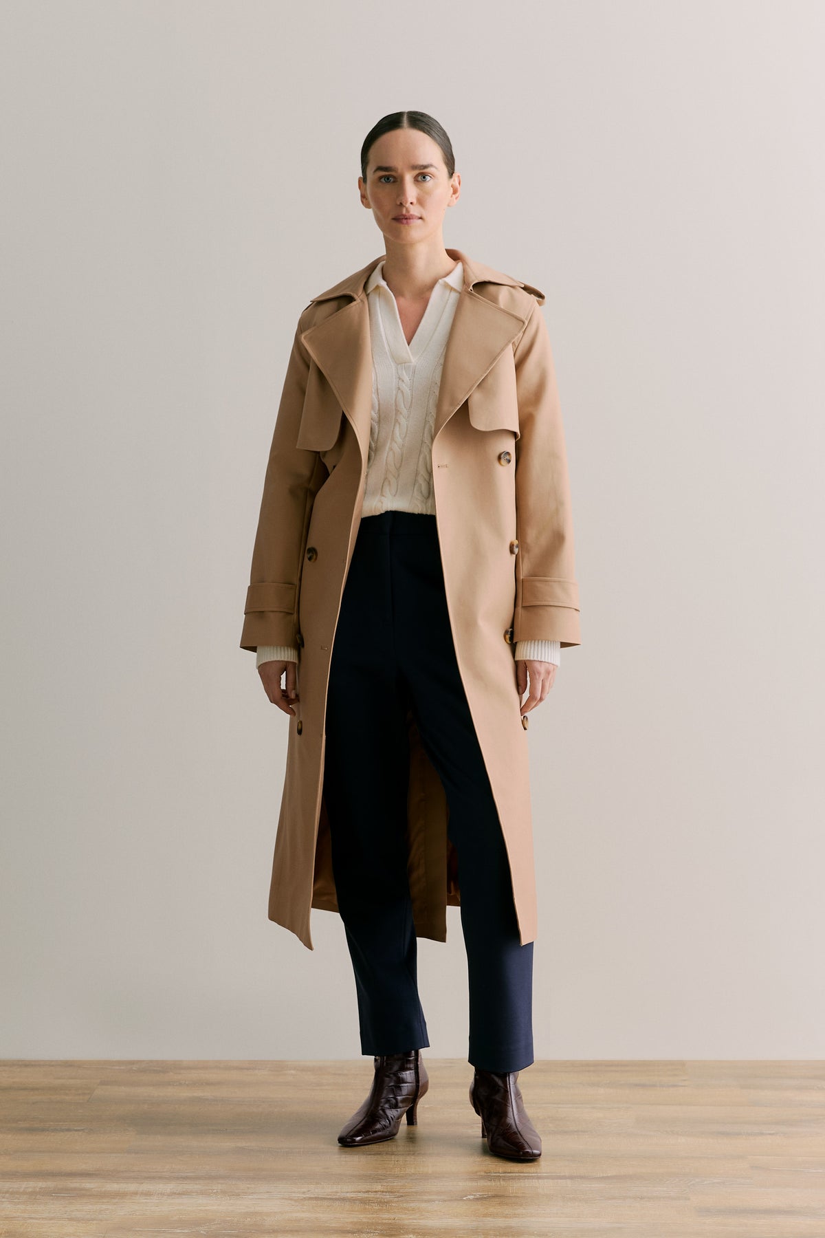 Double Cloth Trench Coat