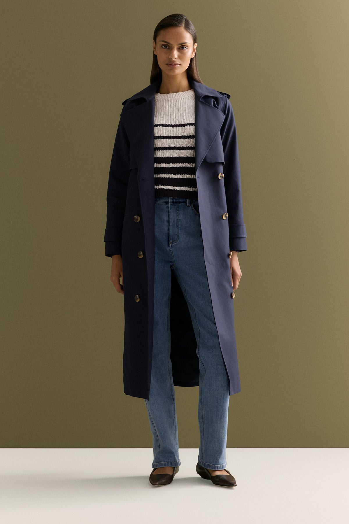 Double Cloth Trench Coat