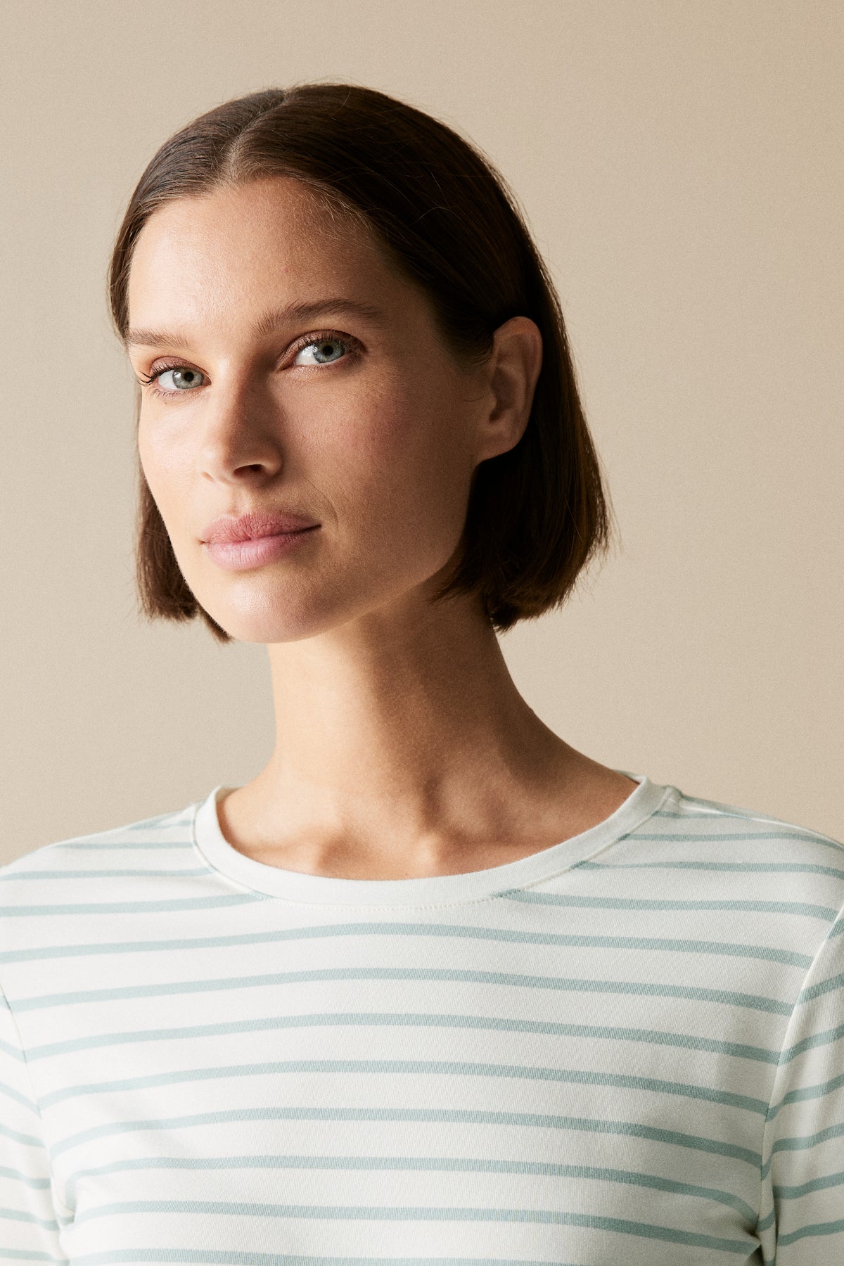 Cotton Striped Long Sleeved T-Shirt
