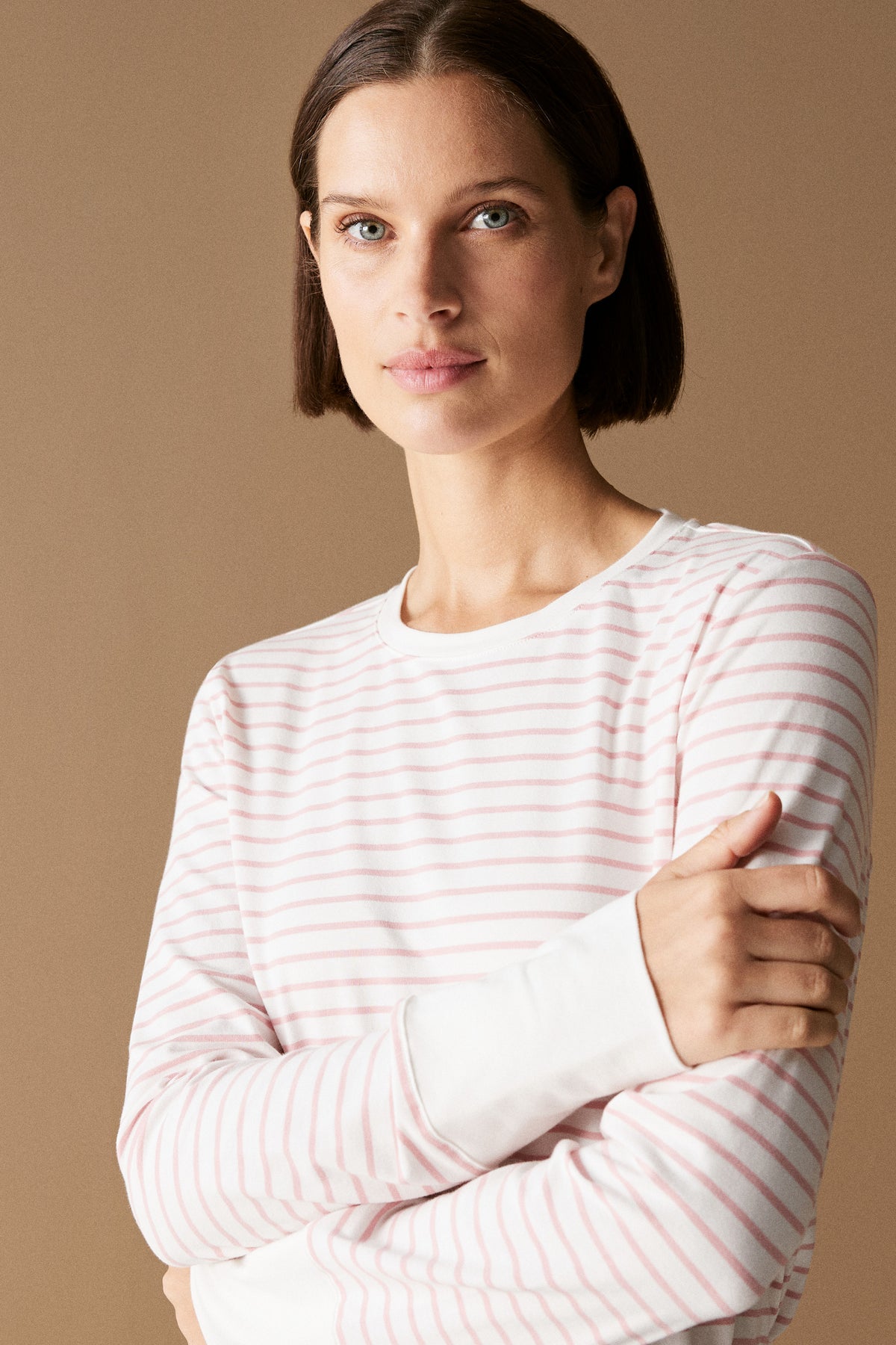 Cotton Cuff Detail T-Shirt