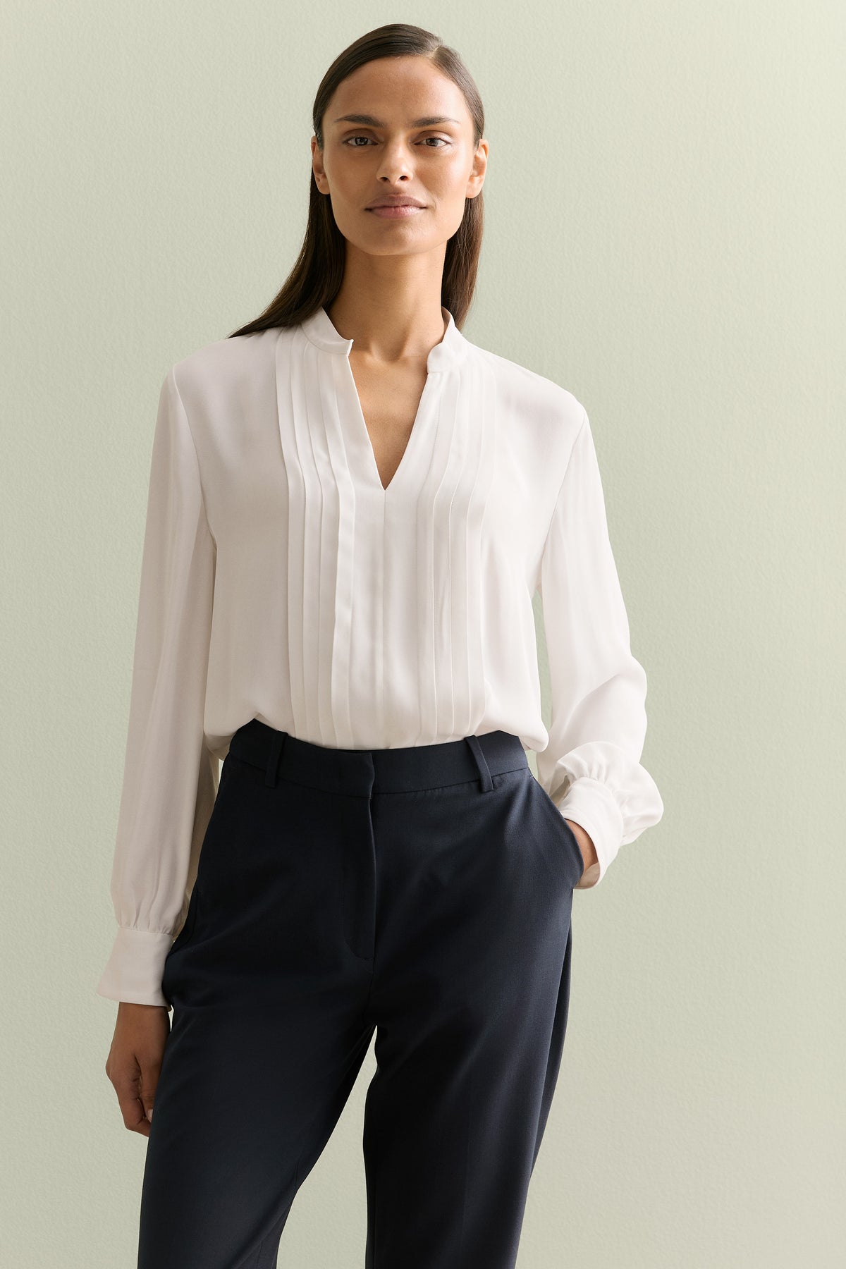 Tuxedo Blouse