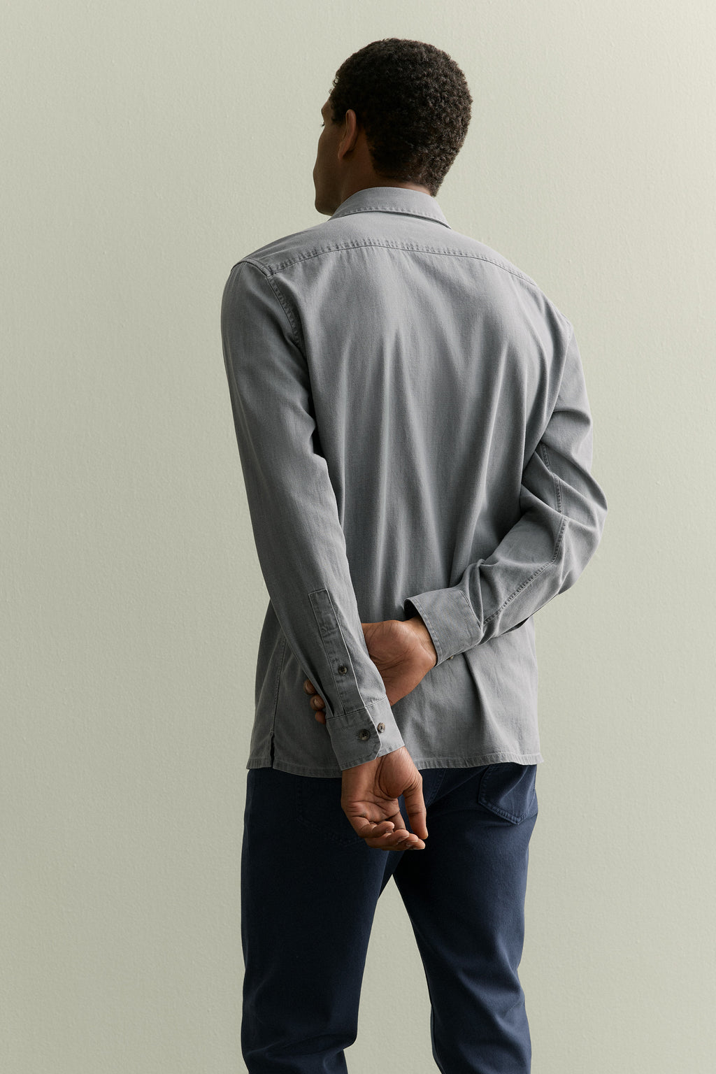 Washed Denim Pocket Detail Shirt