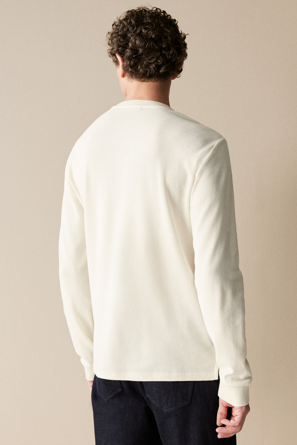 Cotton Waffle Henley