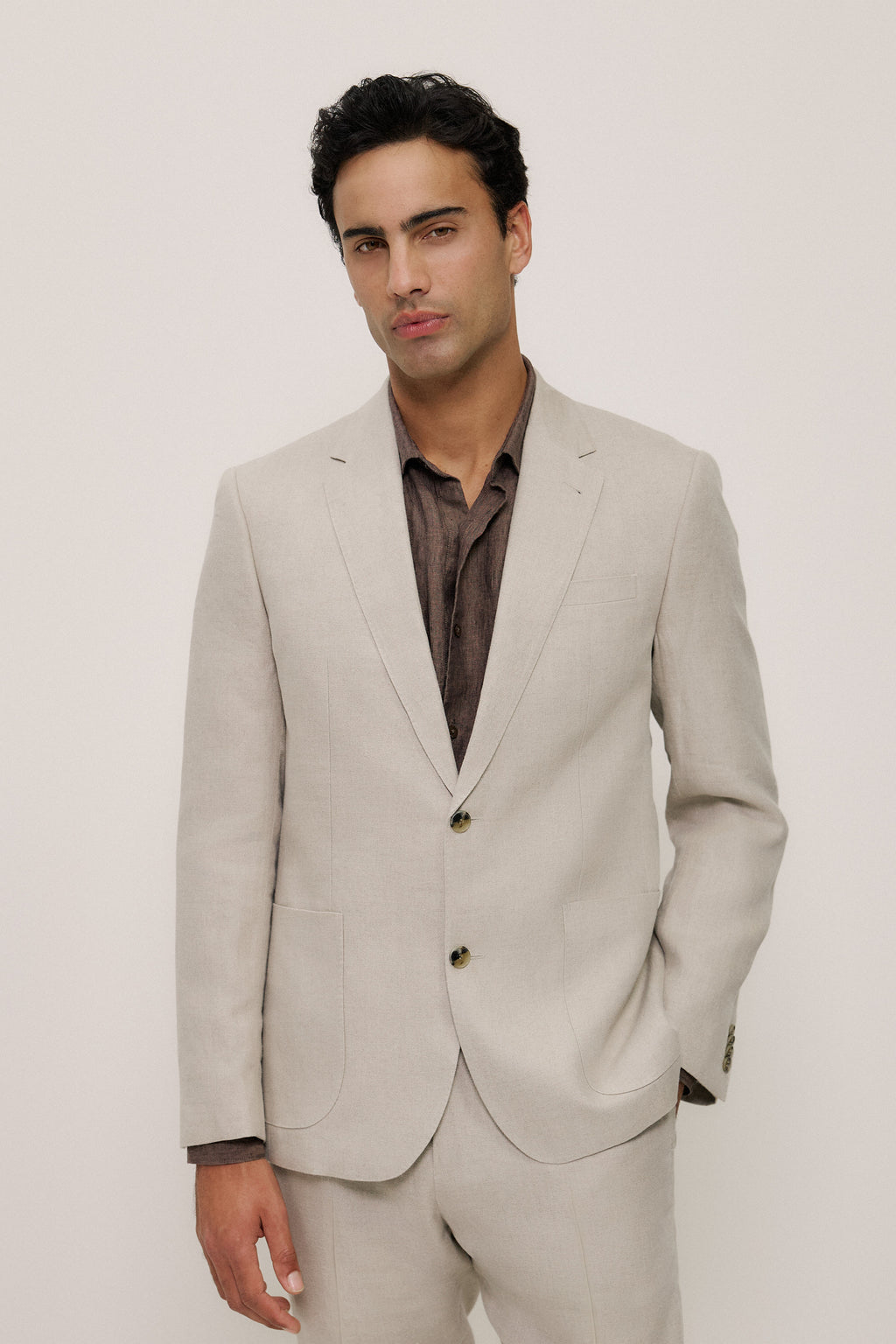 Regular Fit Belgian Linen Blazer