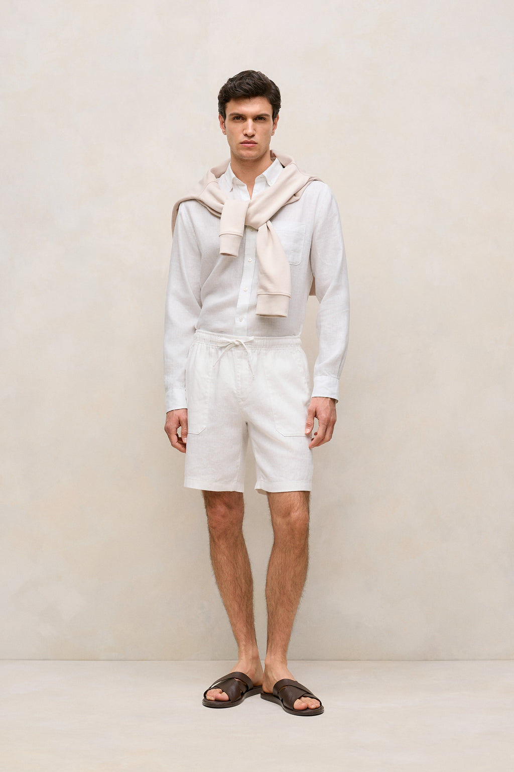 Regular Fit Linen Long Sleeve Shirt