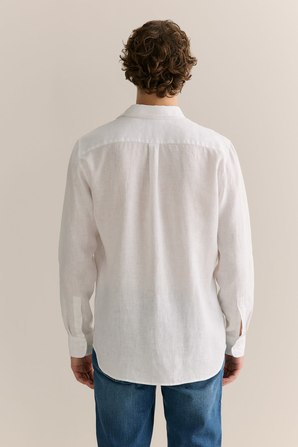 Regular Fit Linen Long Sleeve Shirt