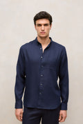 Regular Fit Linen Long Sleeve Shirt