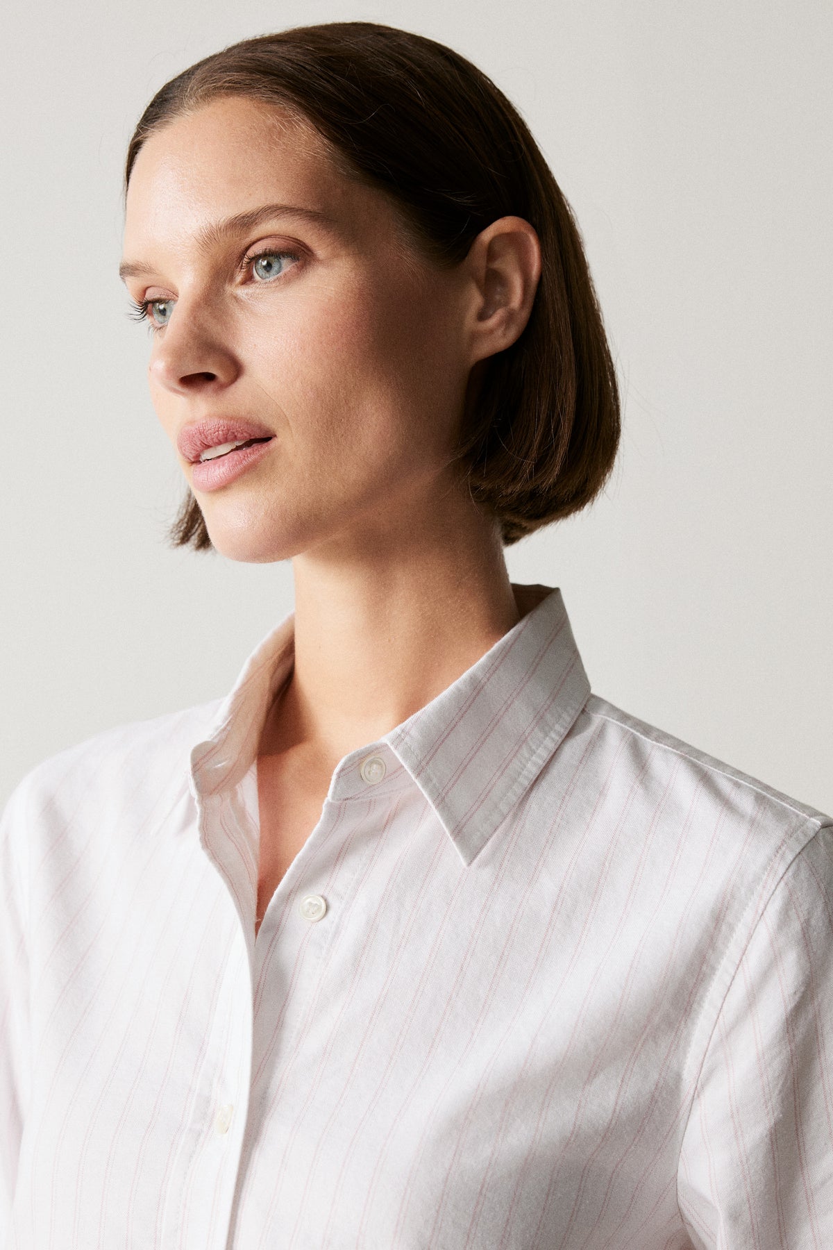 Yarn Dyed Cotton Striped Oxford Shirt