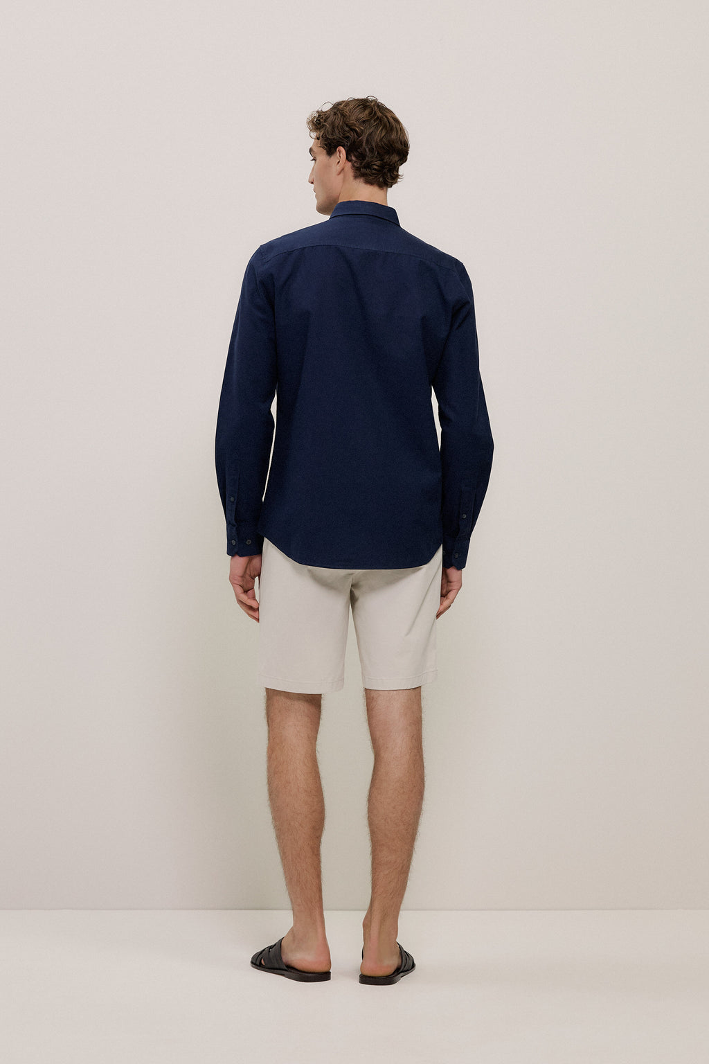 Tailored Fit Cotton Monogram Oxford Shirt