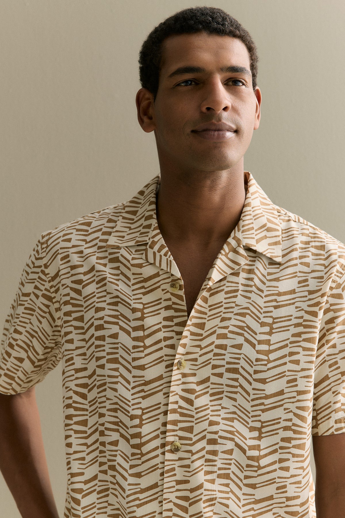 Geo Stripe Relaxed Short Sleeve Shirt