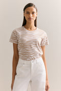 Pima Cotton Abstract Geo Print T-Shirt