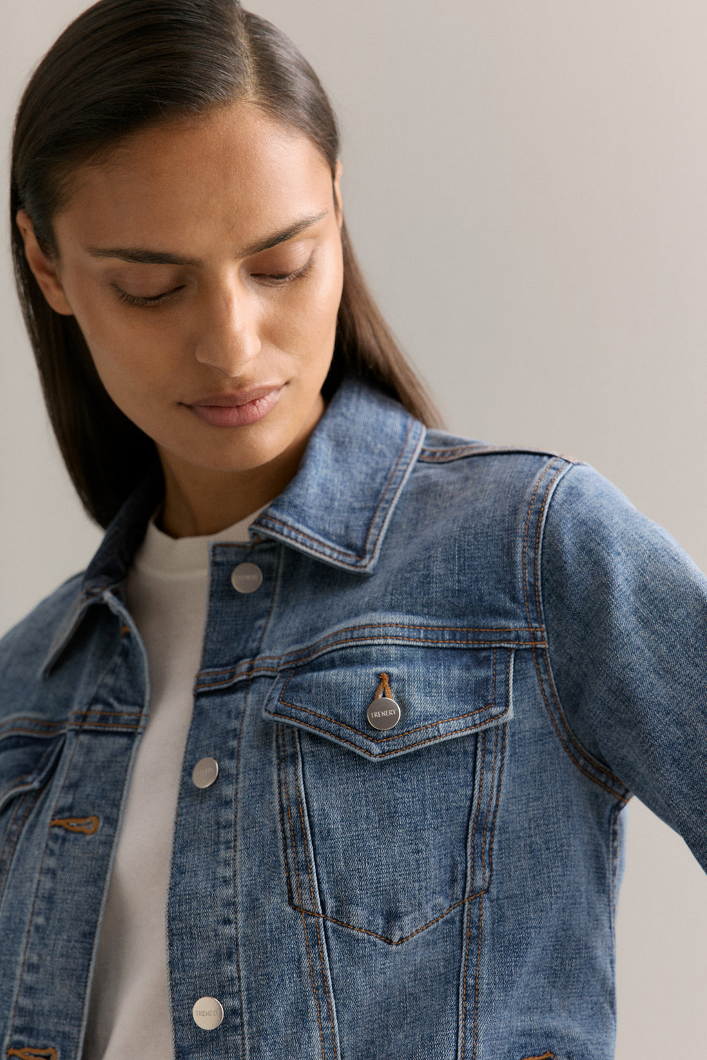 Cotton Blend Classic Denim Jacket