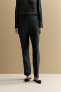 Piping Detail Straight Leg Pant