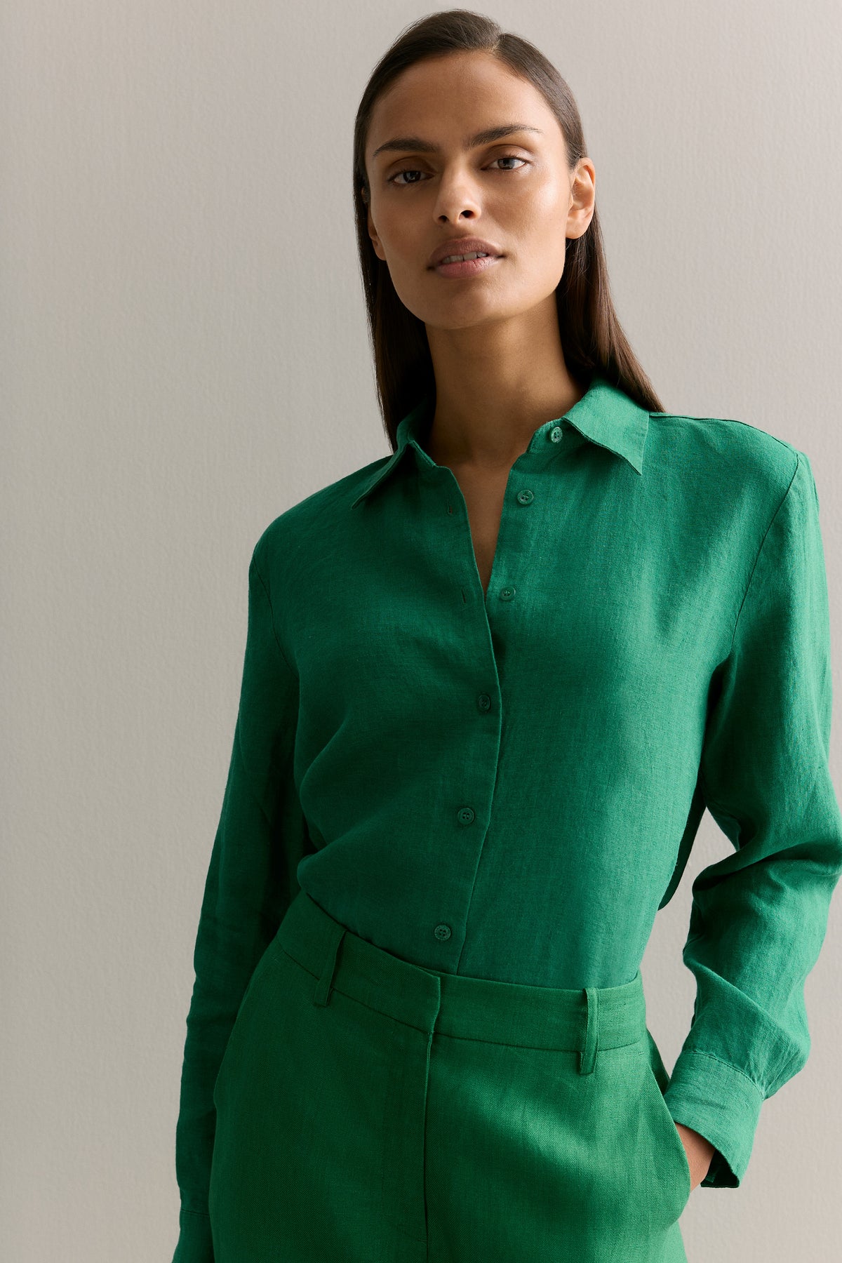 Delave Linen Long Sleeve Shirt