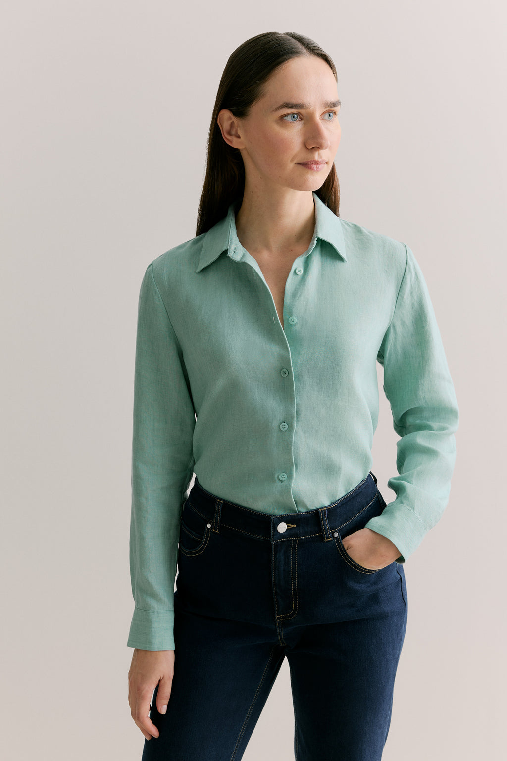 Delave Linen Long Sleeve Shirt