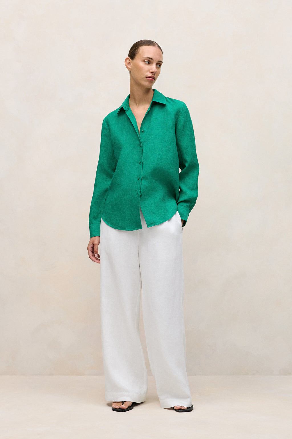 Delave Linen Long Sleeve Shirt