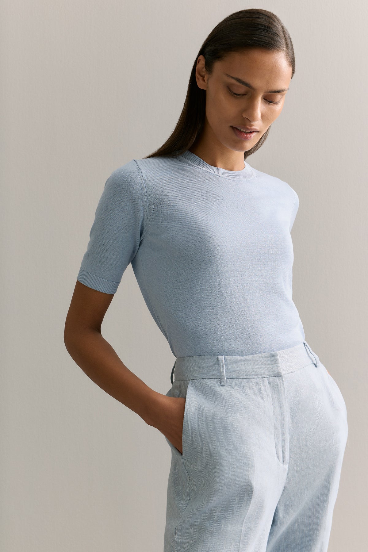Silk Linen Luxury Blend T-Shirt