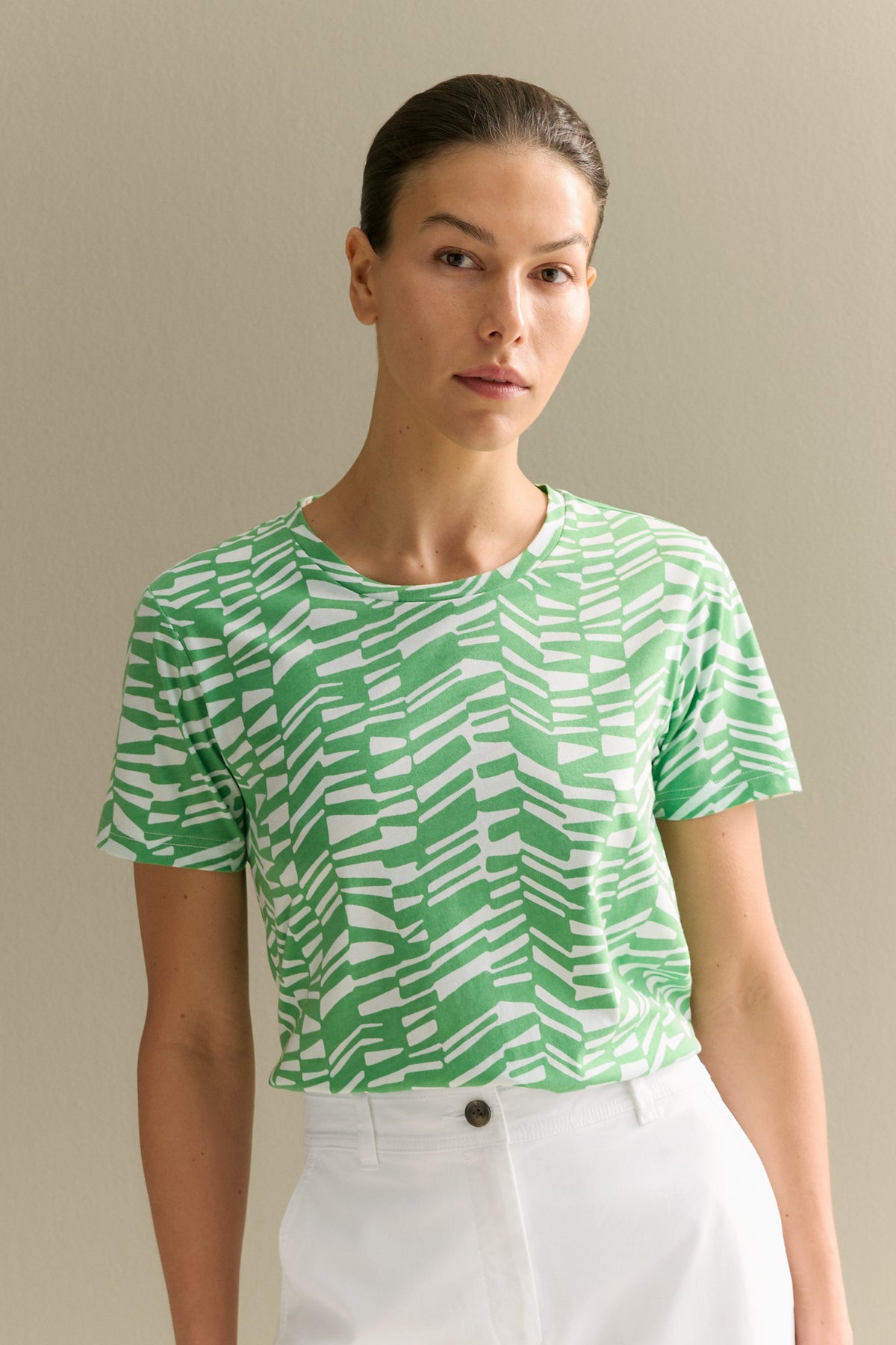 Cotton Abstract Geo T-Shirt