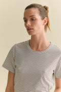 Cotton Fine Stripe T-Shirt