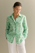 Linen Abstract Geo Shirt