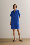 Linen Belted Shift Dress