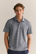 Mercerised Cotton Birdseye Stripe Polo