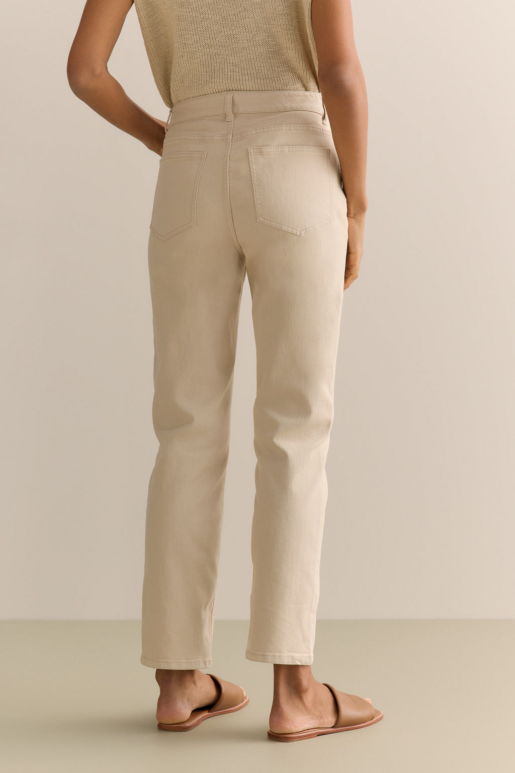 Garment Dyed Straight Leg Jean