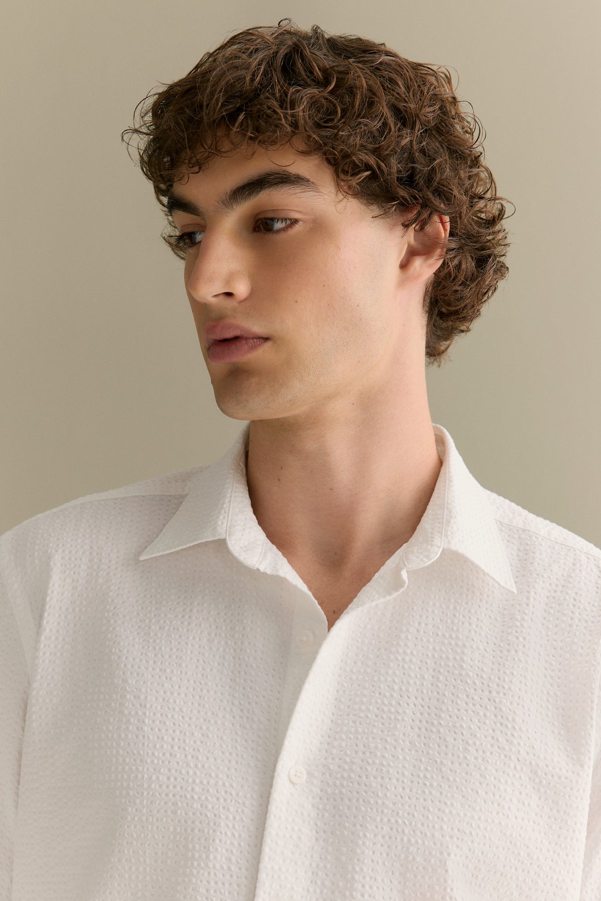 Tailored Fit Seersucker Long Sleeve Shirt