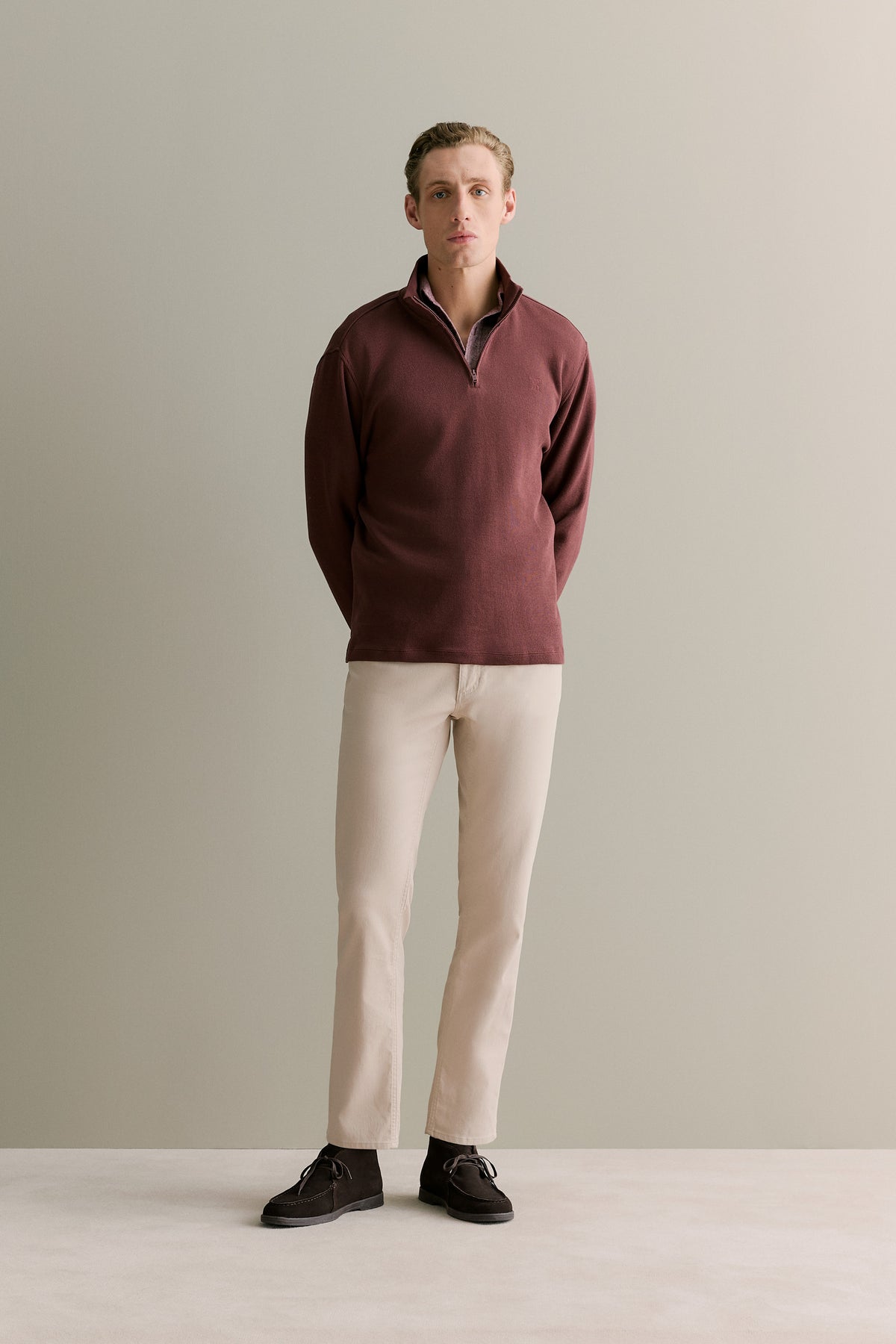 Regular Fit Jaspe Cotton Shirt