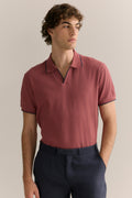 Cotton Jacquard Short Sleeve Polo