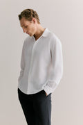 Tailored Fit Pique Cotton Monogram Shirt