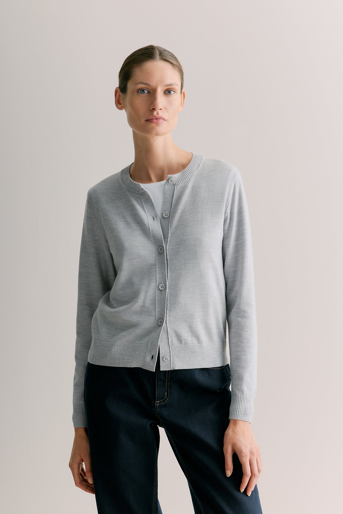 Merino Classic Crew Cardigan